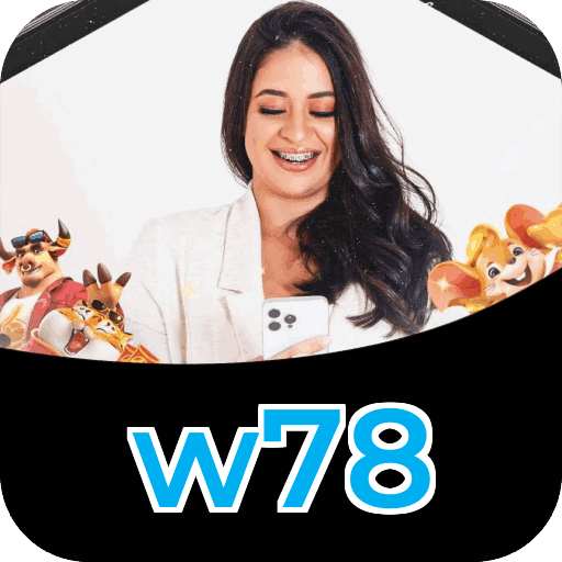 Plataforma w78 mostrando interface moderna, jogos certificados e recursos de segurança licenciados